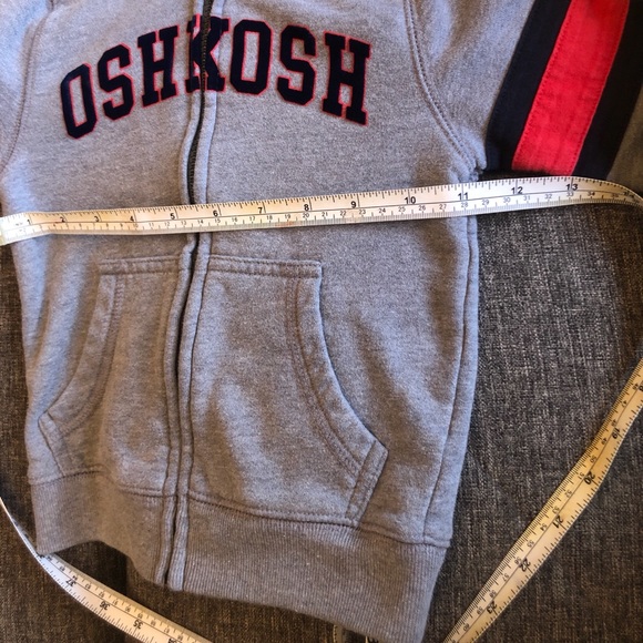 Oshkosh 2T zip up hoodie sweat jacket - Picture 8 of 8